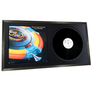 Lijstopmaat music premium Disc and sleeve zwart met zwart passe-partout