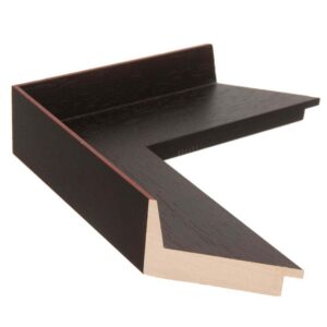Sienna Float voor 30 mm canvas zwart bruin met rood
